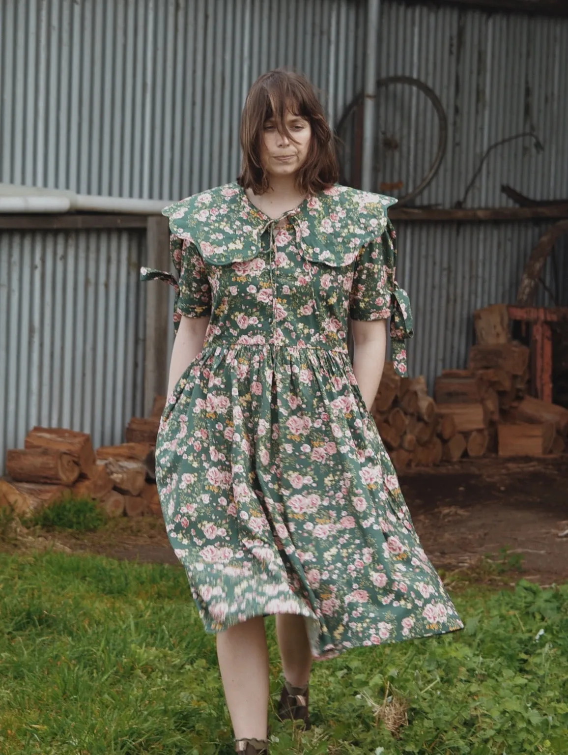 100% RECYCLED COTTON - - SOPHIE DRESS