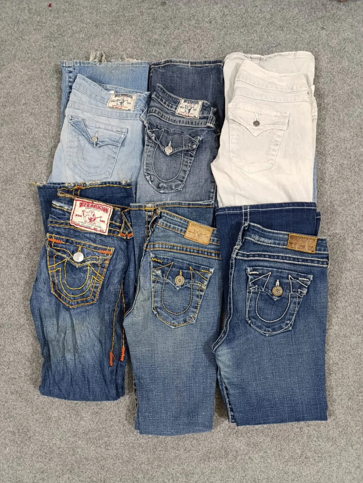 #105 Ladies y2k true religion flared jeans -7