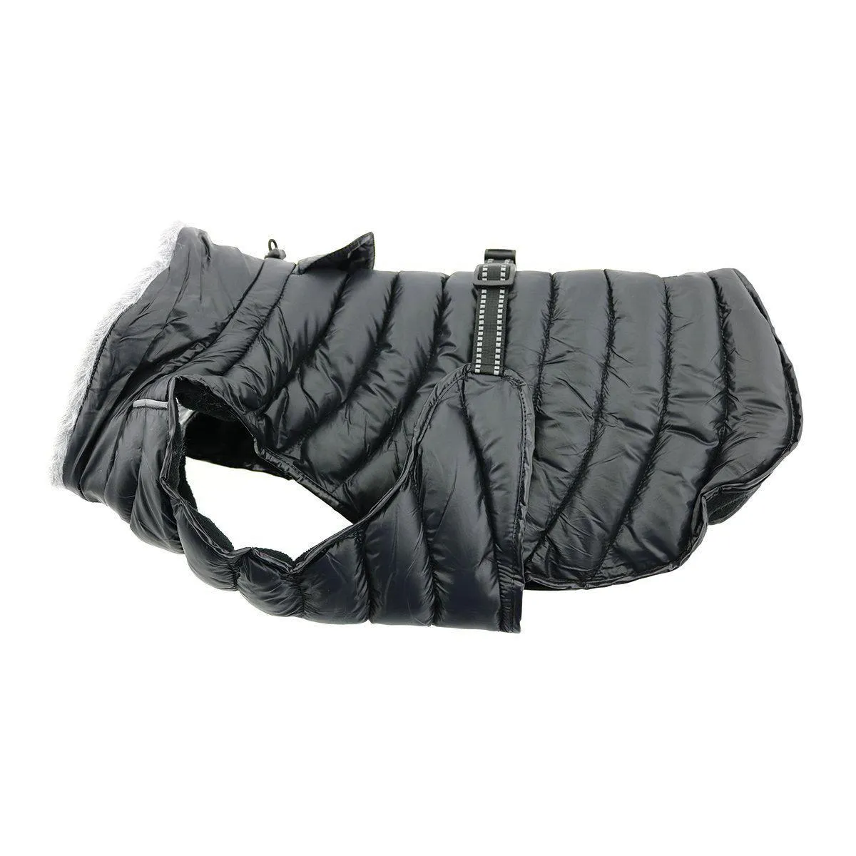 Alpine Extreme Weather Puffer Dog Coat Black