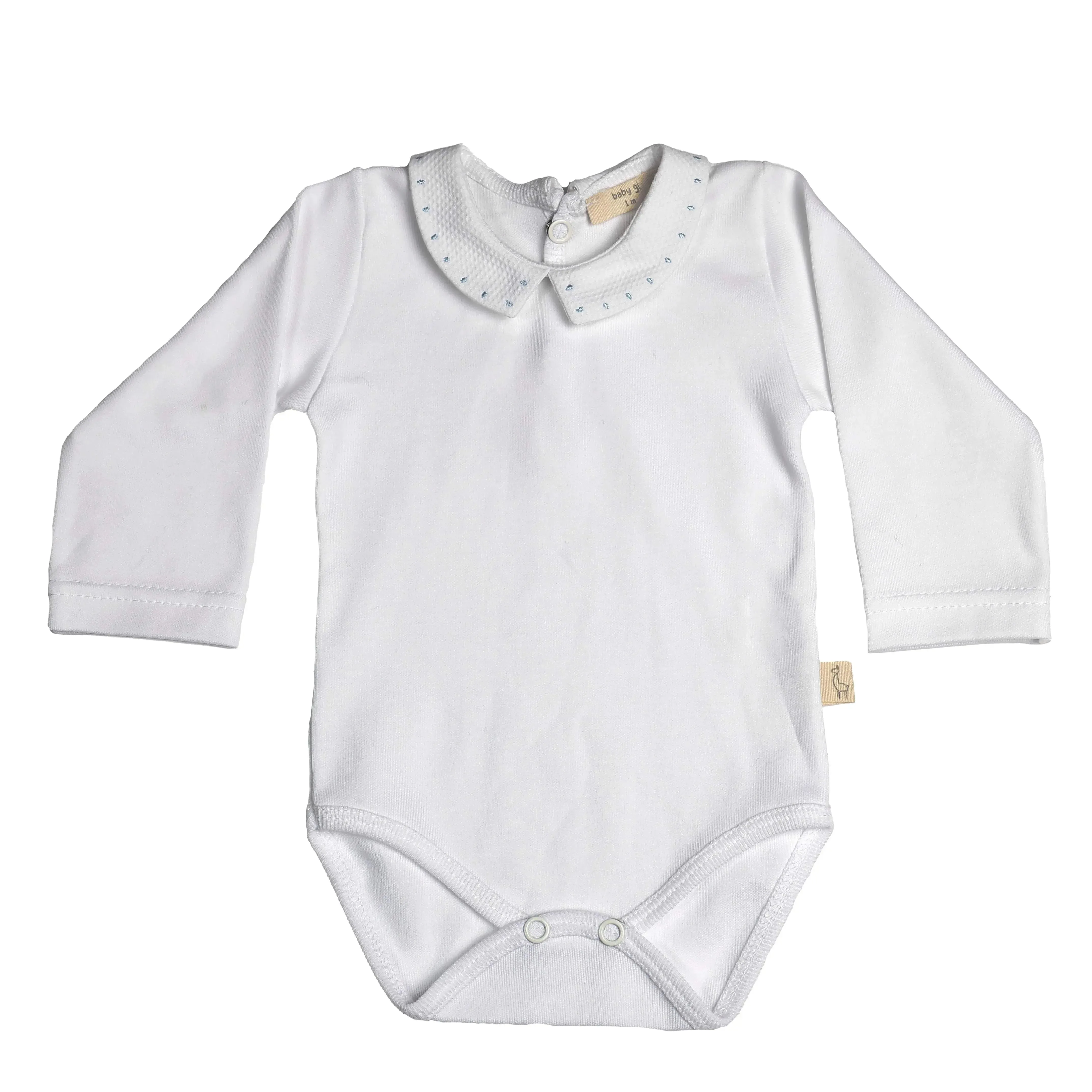 Baby Boys Long sleeve Body - Collar with Dots