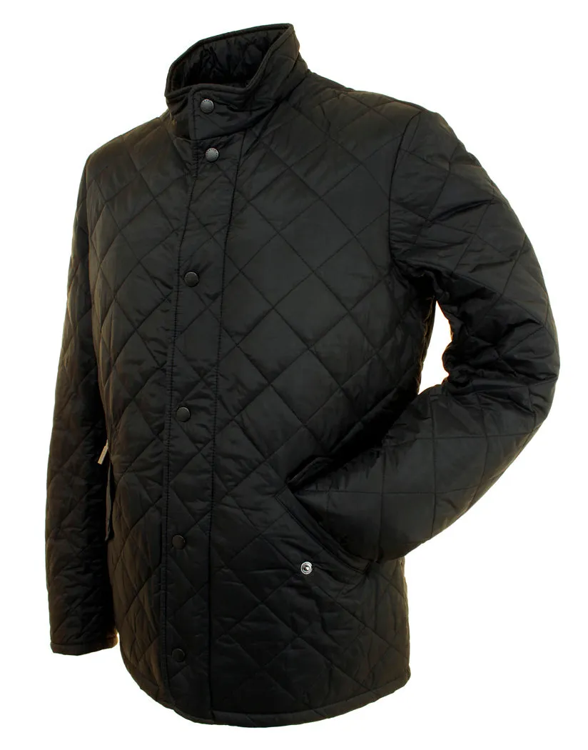 Barbour Chelsea Flyweight  Black Sportsquilt Jacket MQU0007BK91