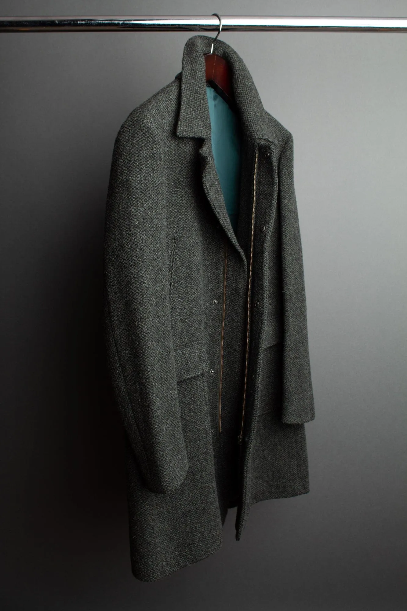 Barley Corn Soft Wool Car Coat