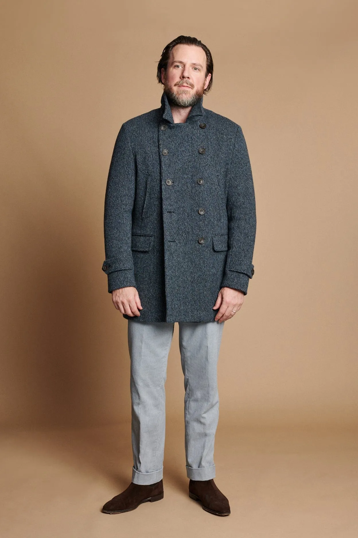 Barley Corn Soft Wool Car Coat