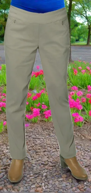 Bengaline Pant With Zip Pockets - Sage