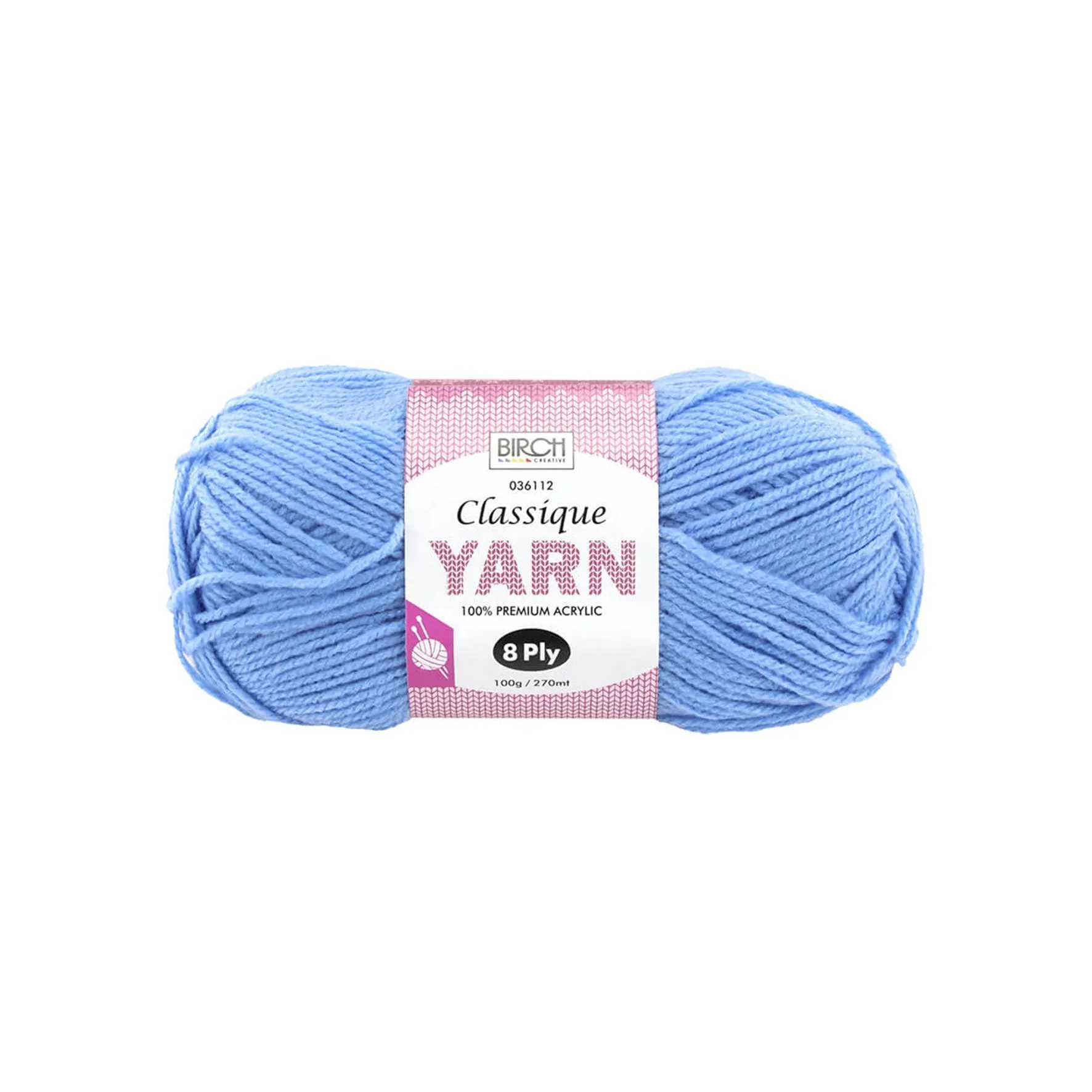 Birch Creative Classique Knitting Yarn - Sky 100g*