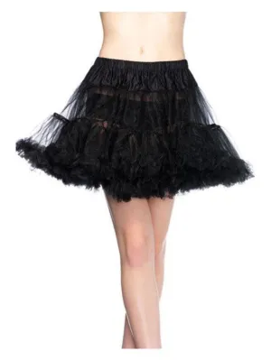 Black Tulle Petticoat for Adults