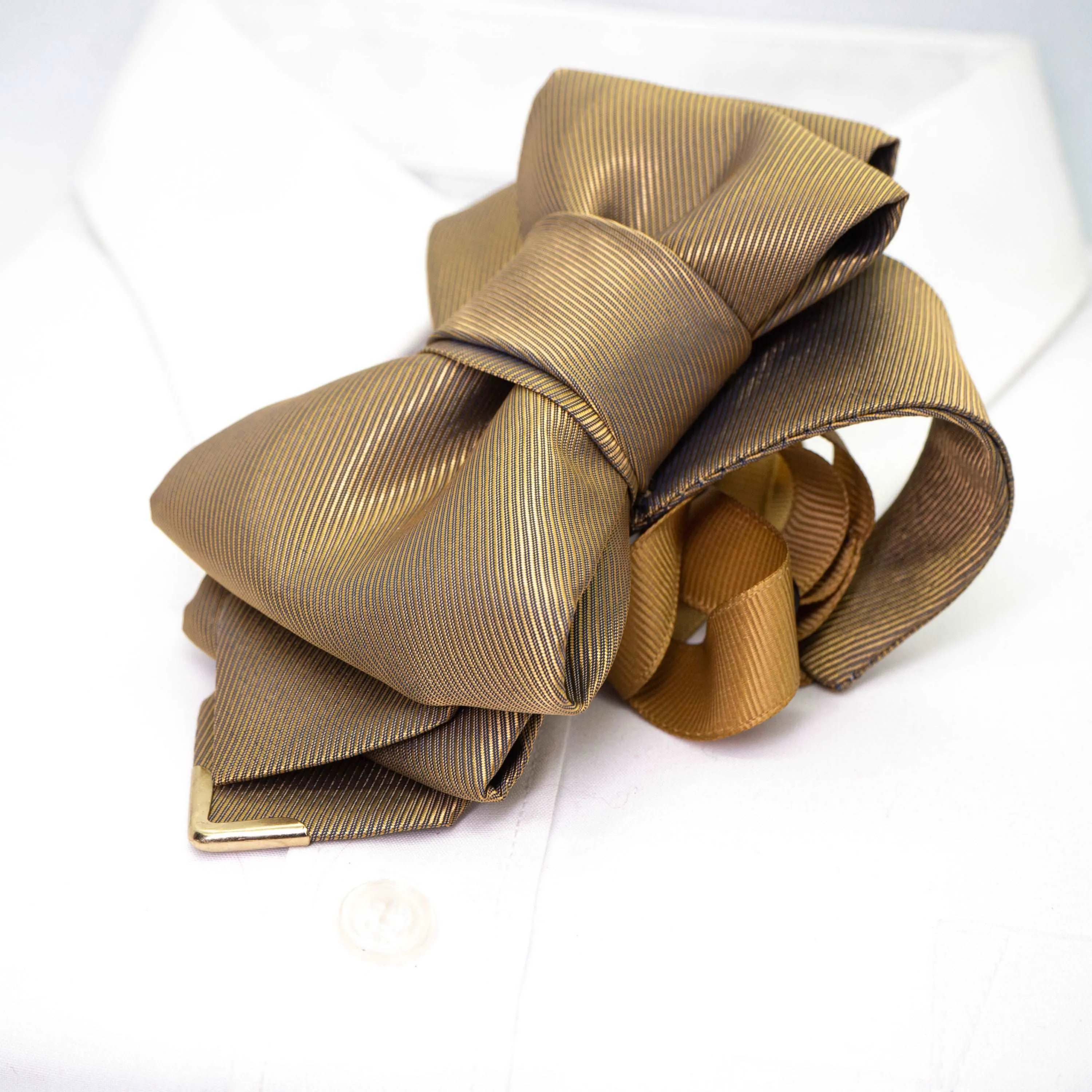 BOW TIE "BRASS ORIGAMI"