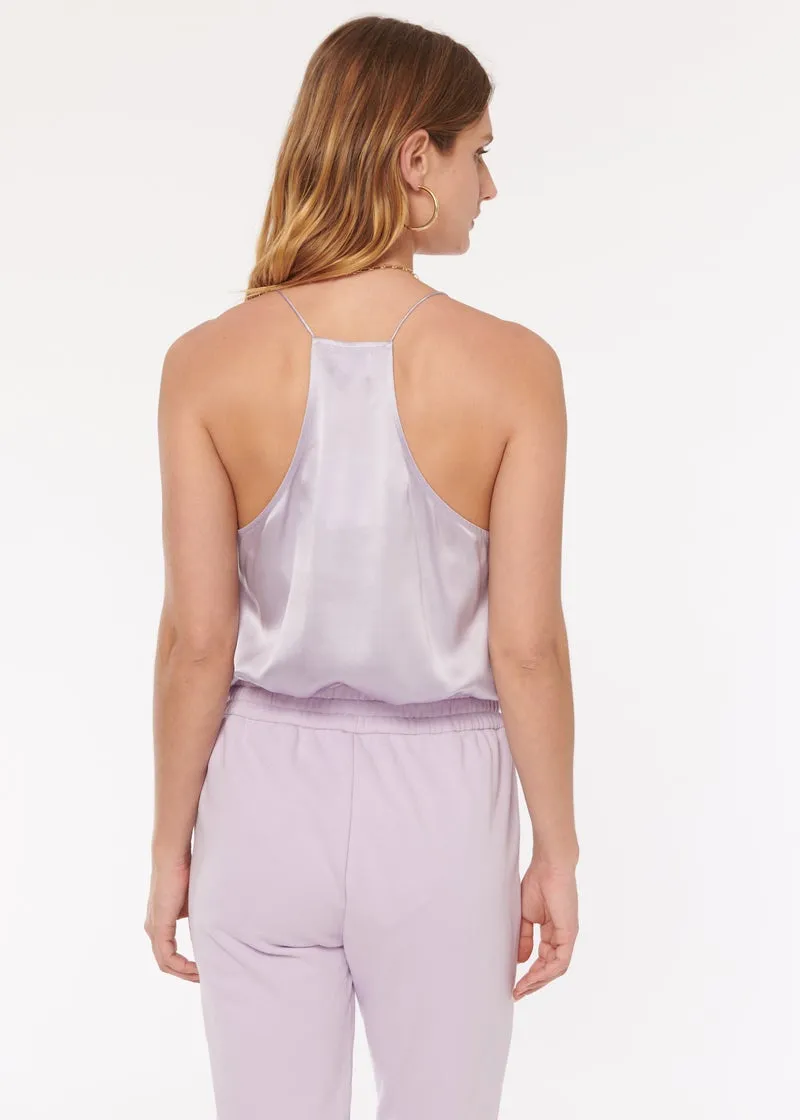 Cami NYC - Racer Charmeuse Cami in Lavender