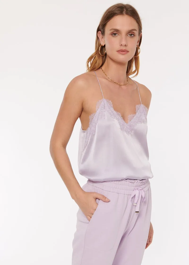 Cami NYC - Racer Charmeuse Cami in Lavender