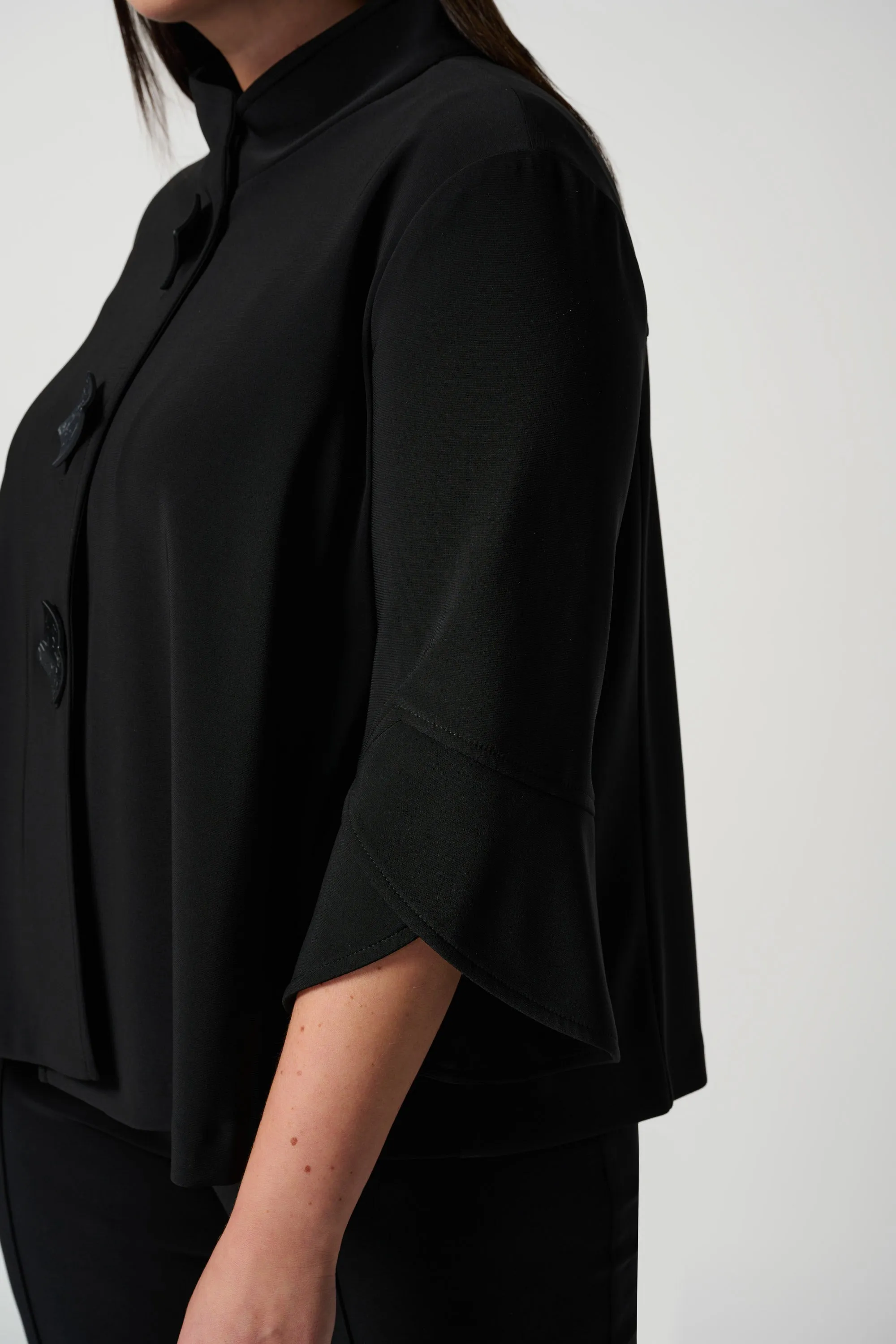 Classic Trapeze Jacket, Black