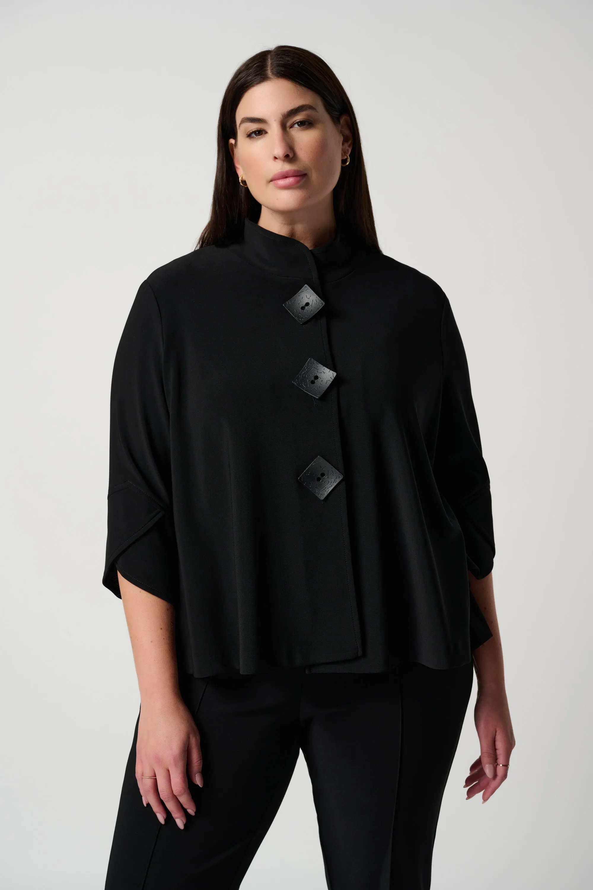 Classic Trapeze Jacket, Black