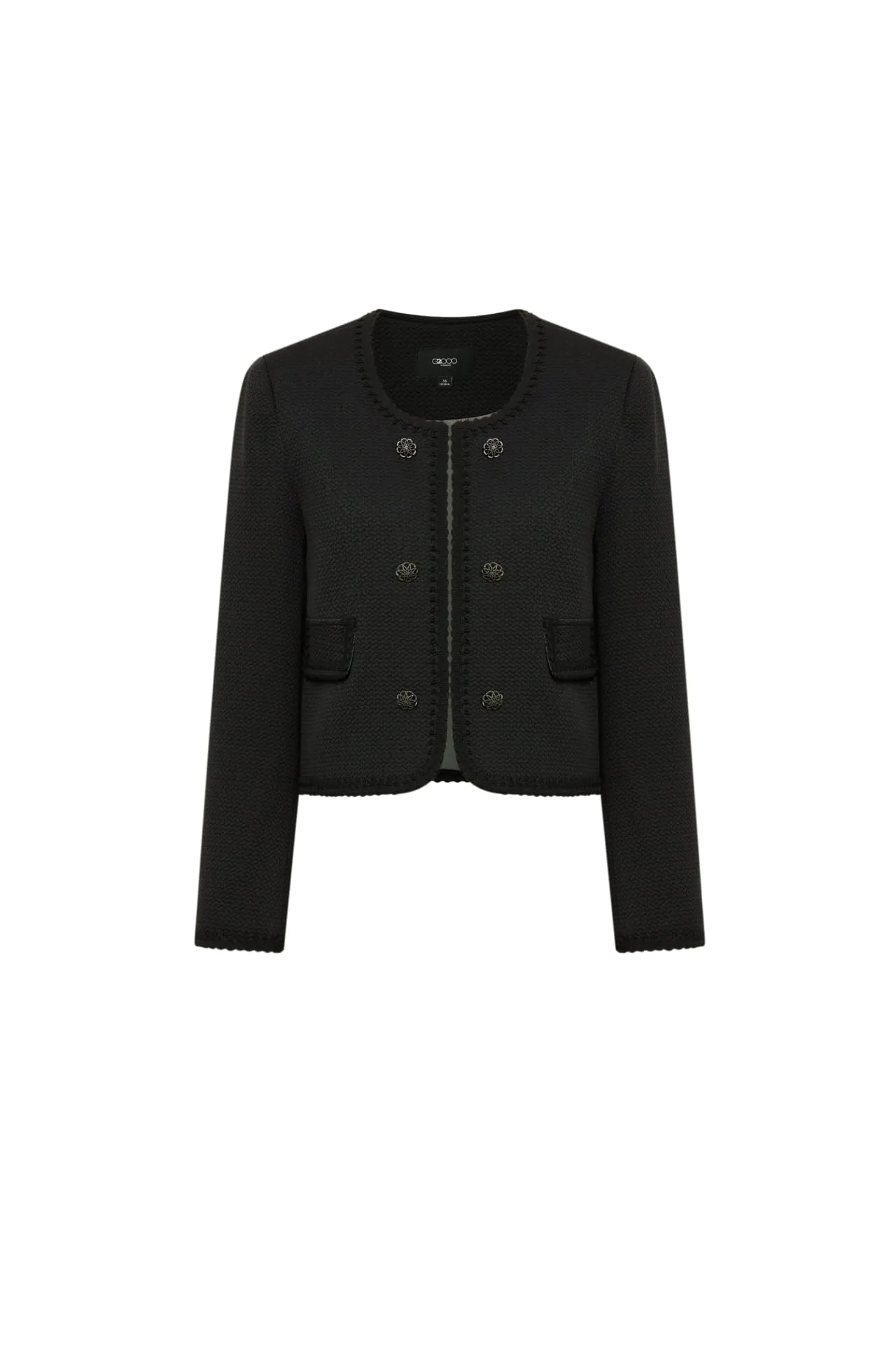 Coco Trimmed Lurex Dobby Jacket