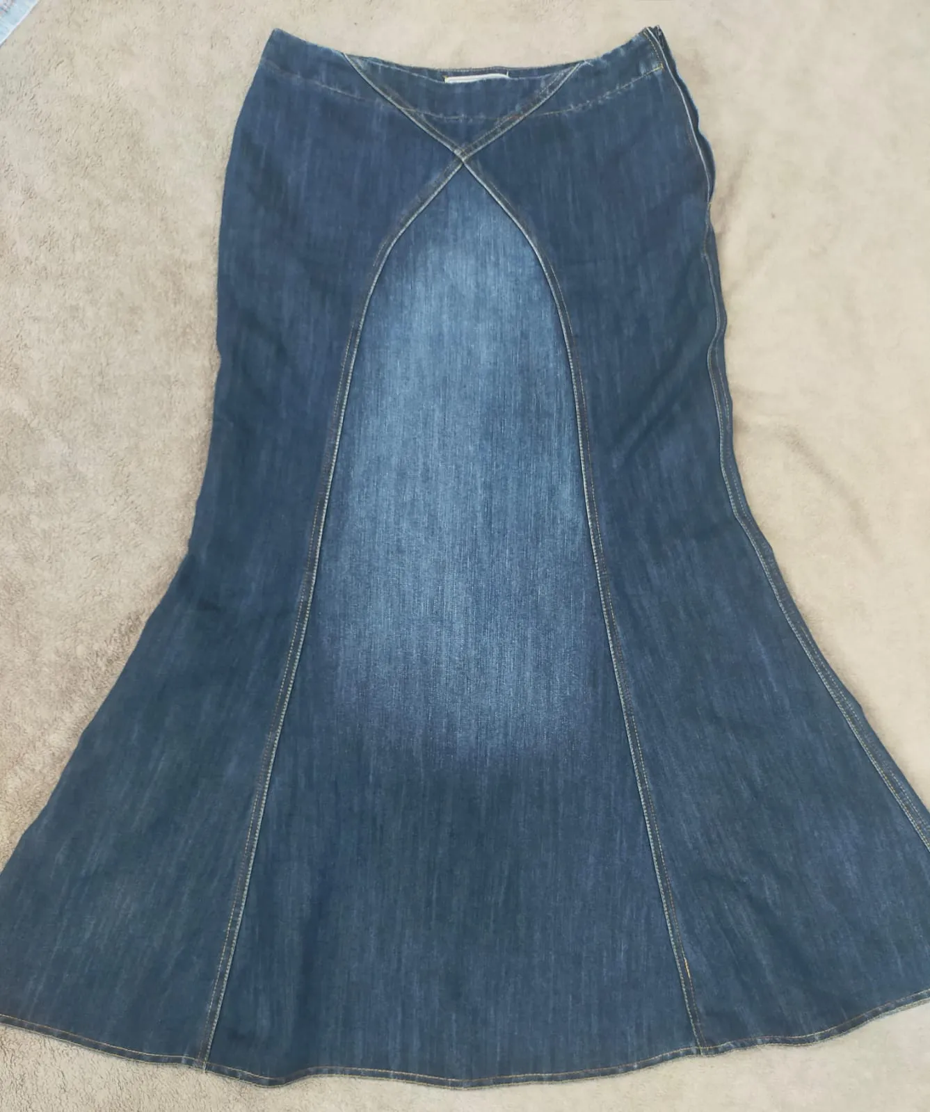 CR1955 Y2K Denim Long Skirt - 8 Pcs