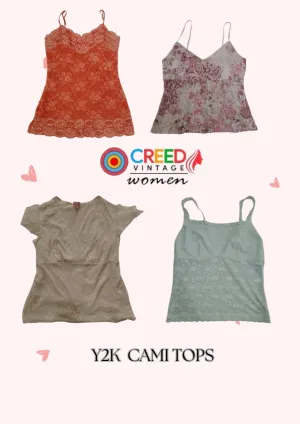 CR2809 Y2K Cami Tops - 10 Pcs