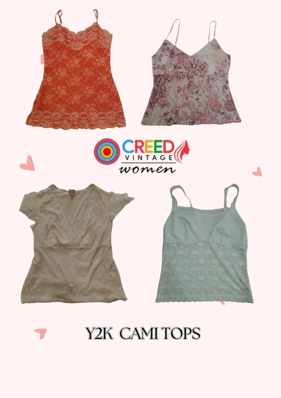 CR2809 Y2K Cami Tops - 10 Pcs