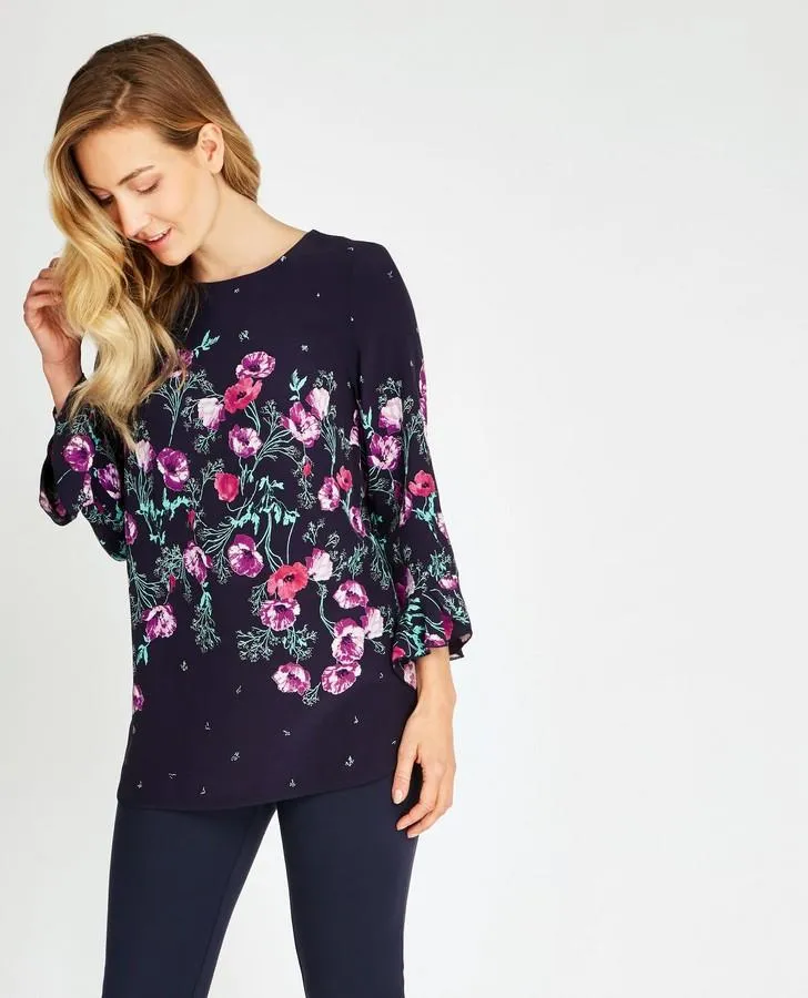 Crepe Poppy Blouse