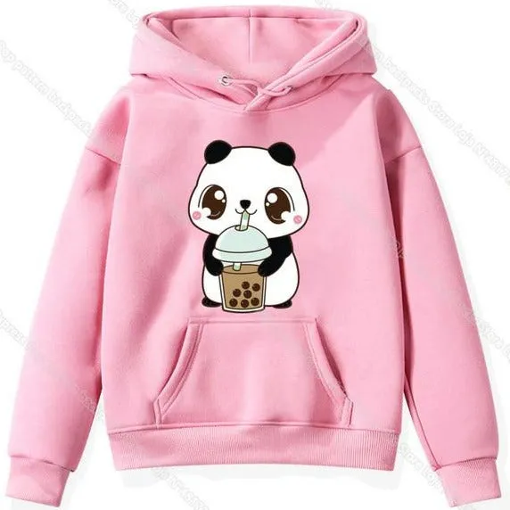 Cute Panda Drinks Milk <br>Panda kids