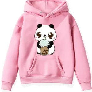 Cute Panda Drinks Milk <br>Panda kids