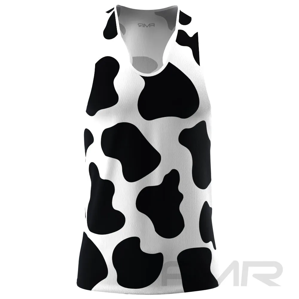 FMR Men's Cow Print Tank Top