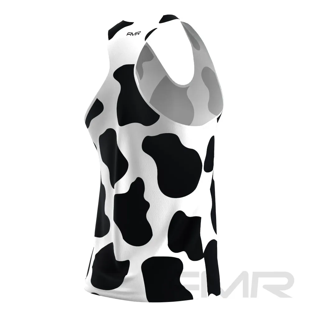 FMR Men's Cow Print Tank Top