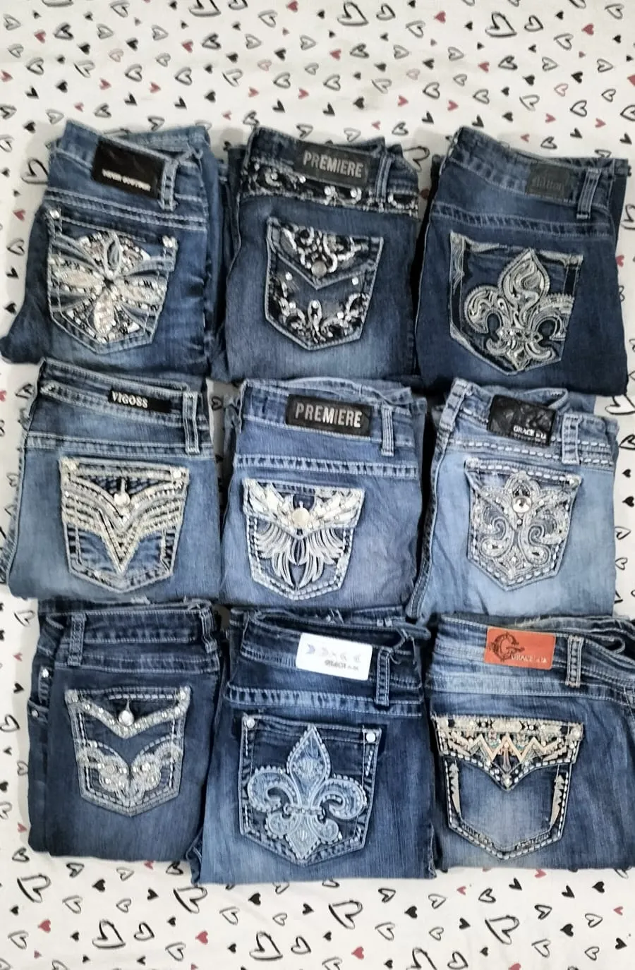 HD Ladies Y2K Premium Flared Jeans - 25 pcs