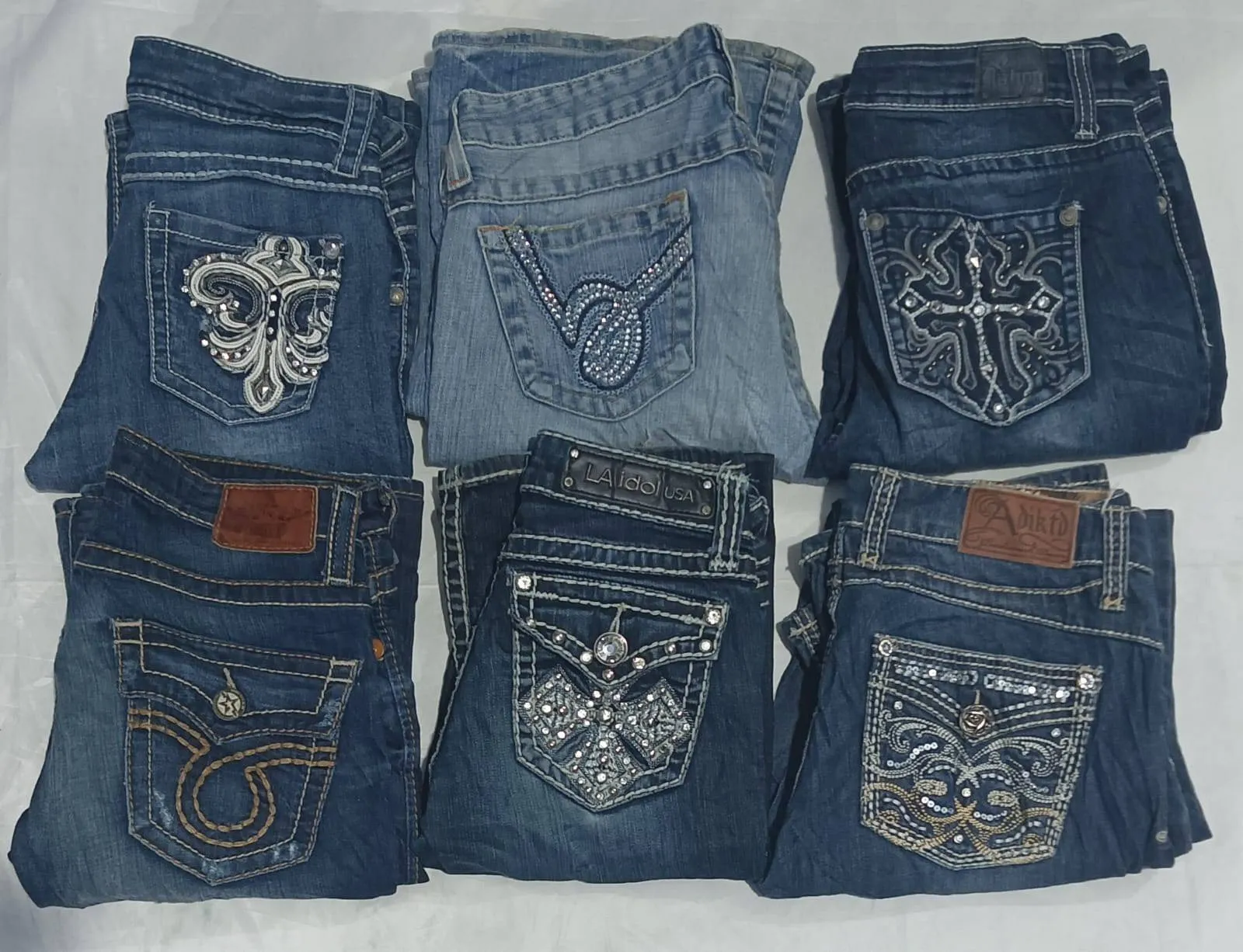 Ladies mix brand flared jeans 30 pieces