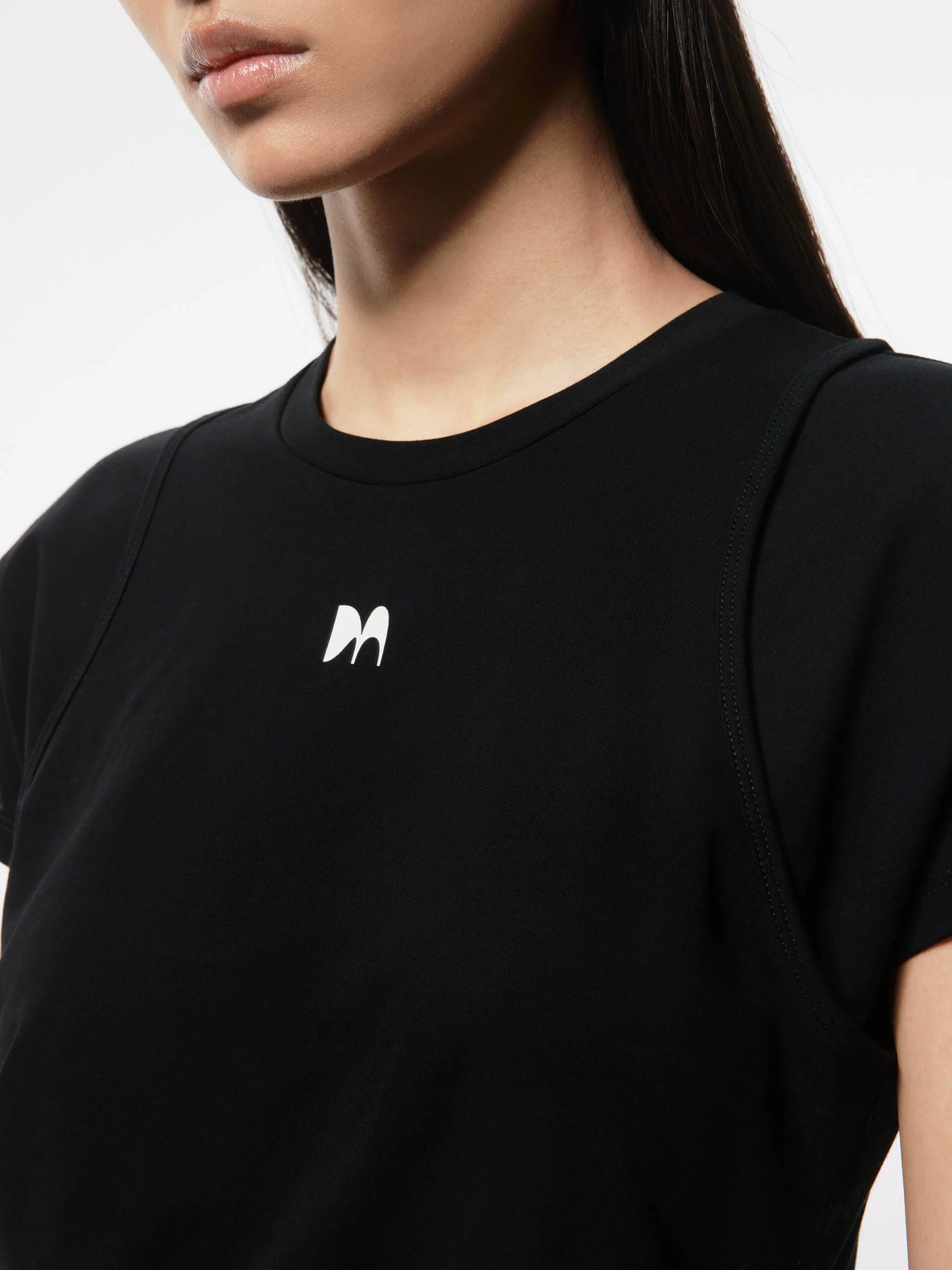 Layered Detail Cotton T-shirt