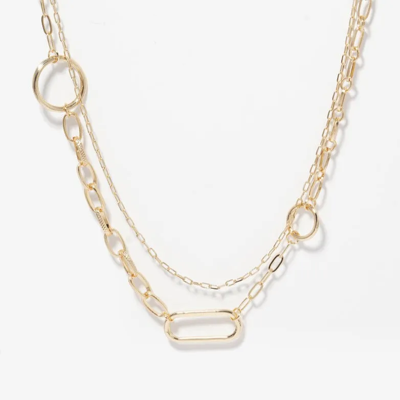 Link Chain Layered Necklace