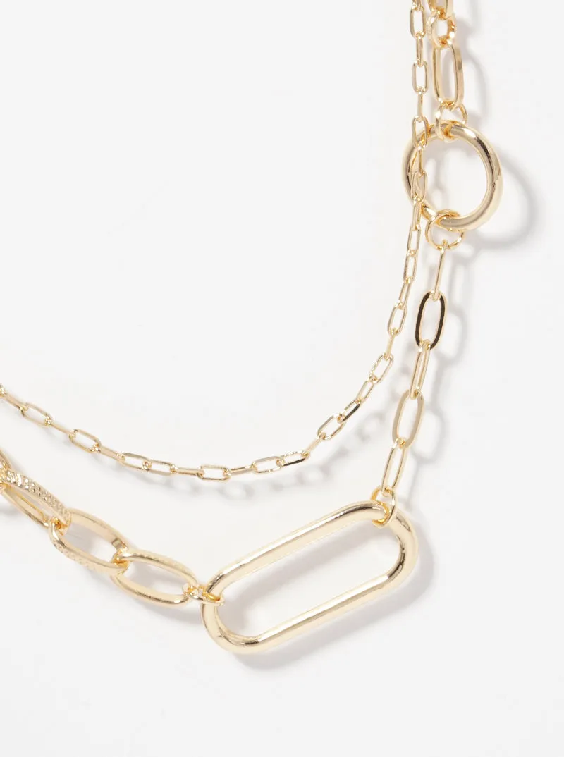 Link Chain Layered Necklace