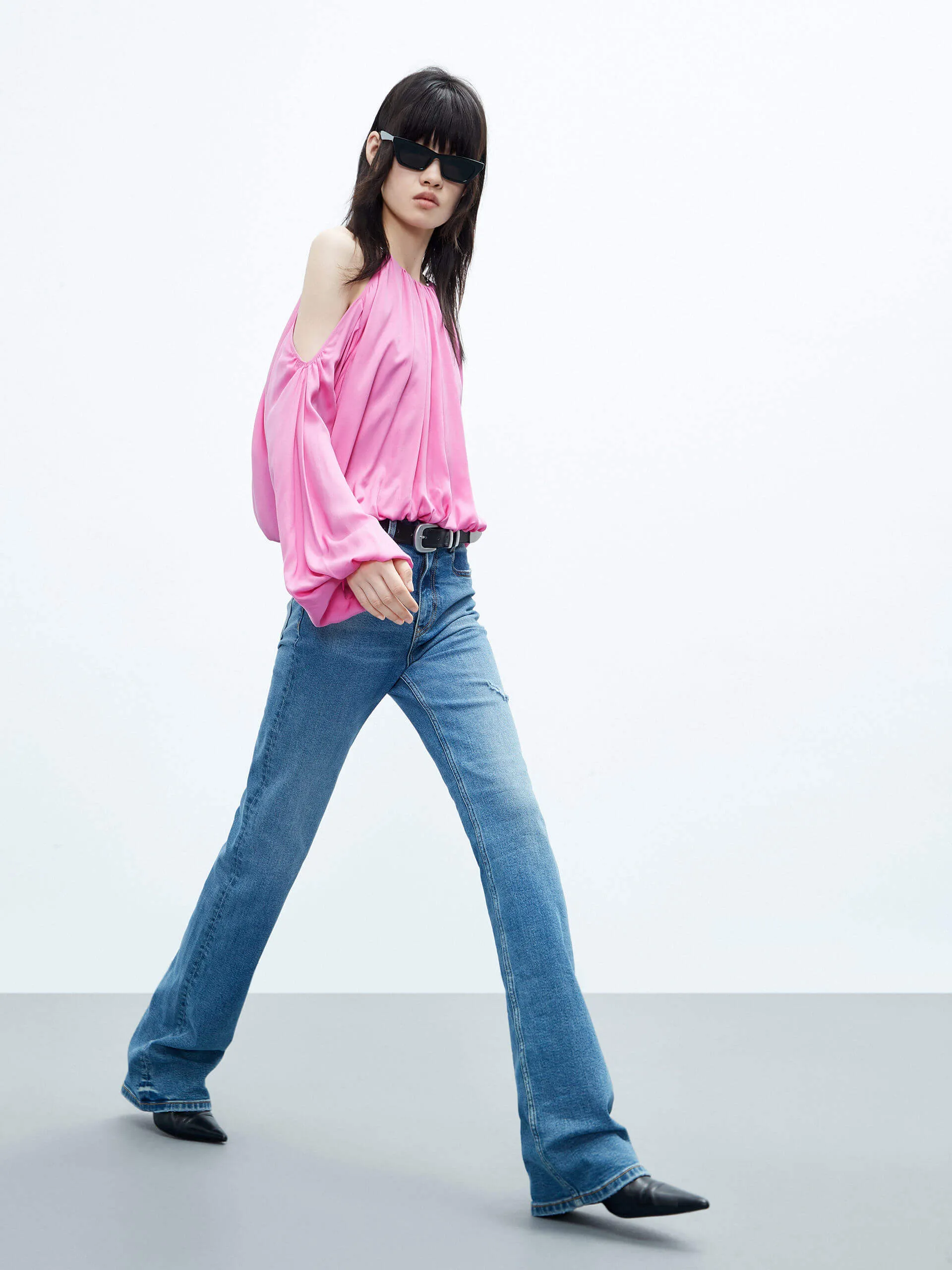 Long Length Flared Jeans