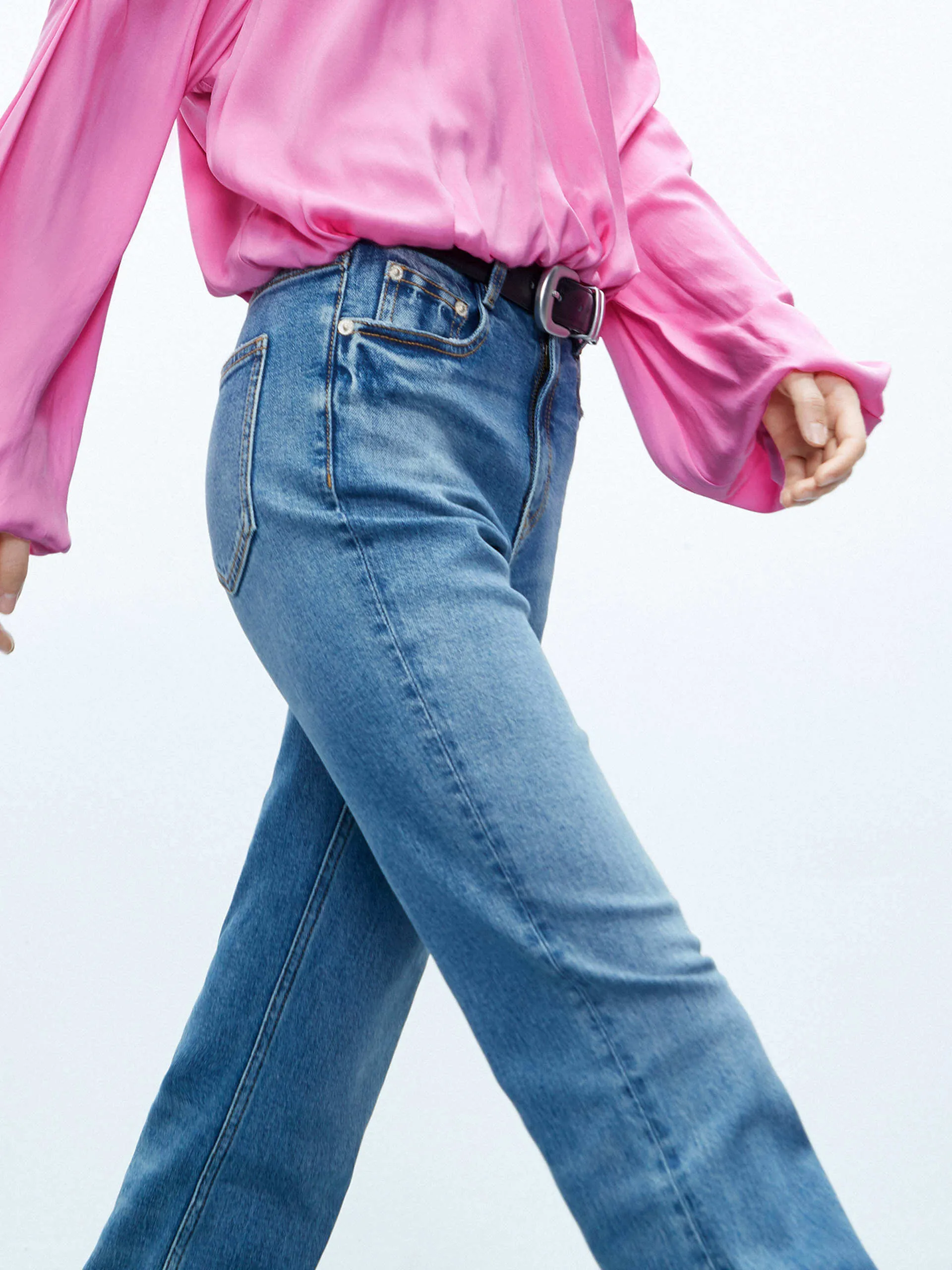 Long Length Flared Jeans