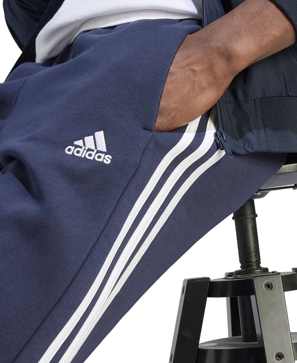 Men's Fleece Pants, Regular Fit, 3 Stripes, Regular big and tall adidas