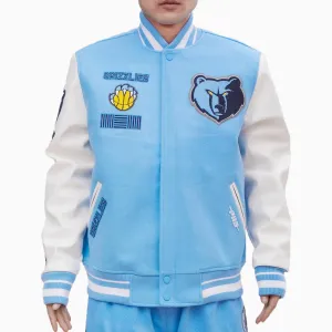 Men's Memphis Grizzlies NBA Retro Classic Rib Wool Varsity Jacket