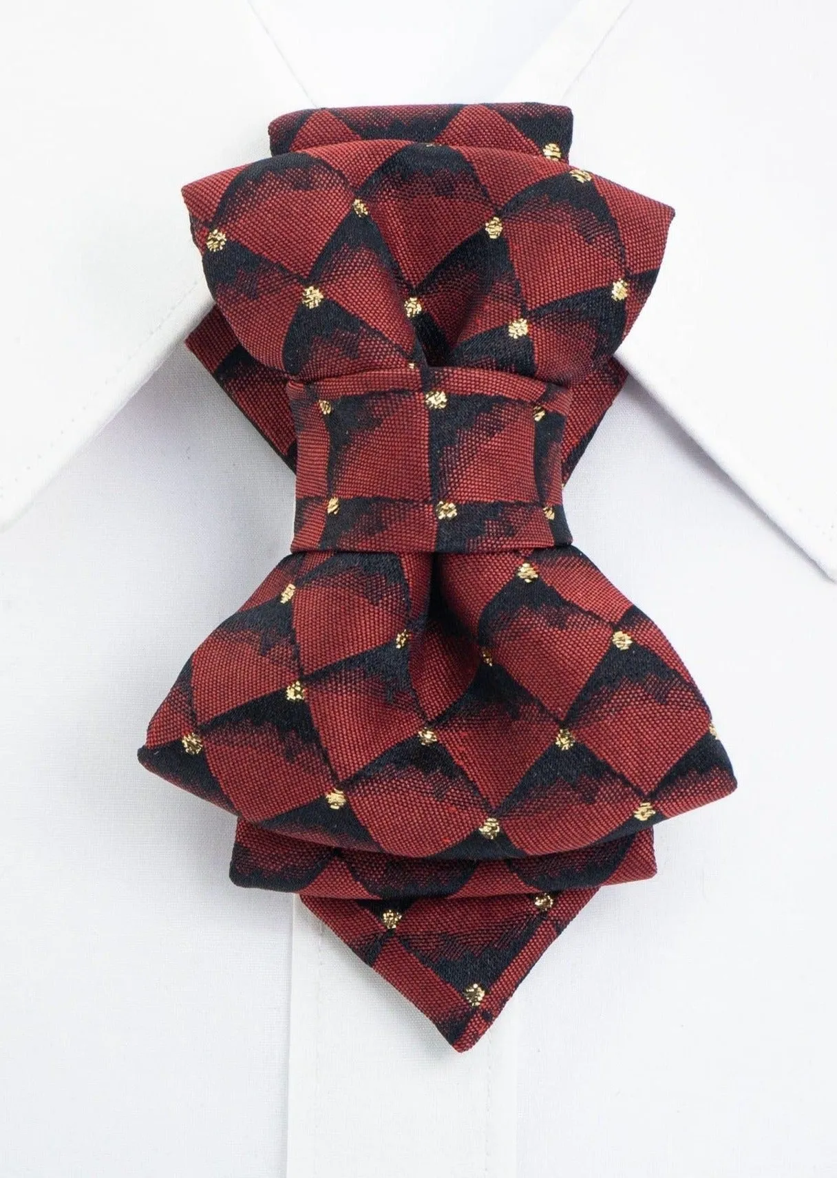 Necktie for women "BORDO DIAMOND FOR LADIES"