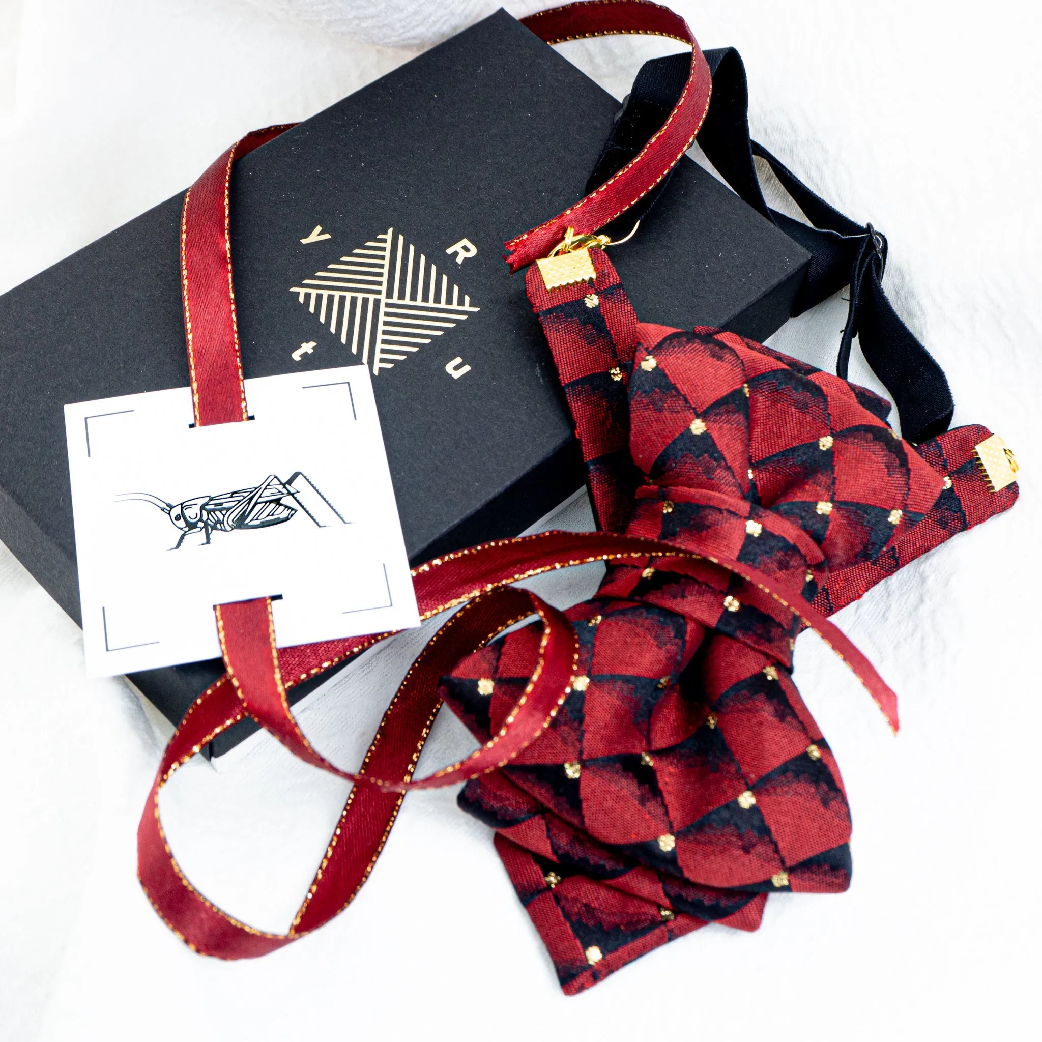 Necktie for women "BORDO DIAMOND FOR LADIES"