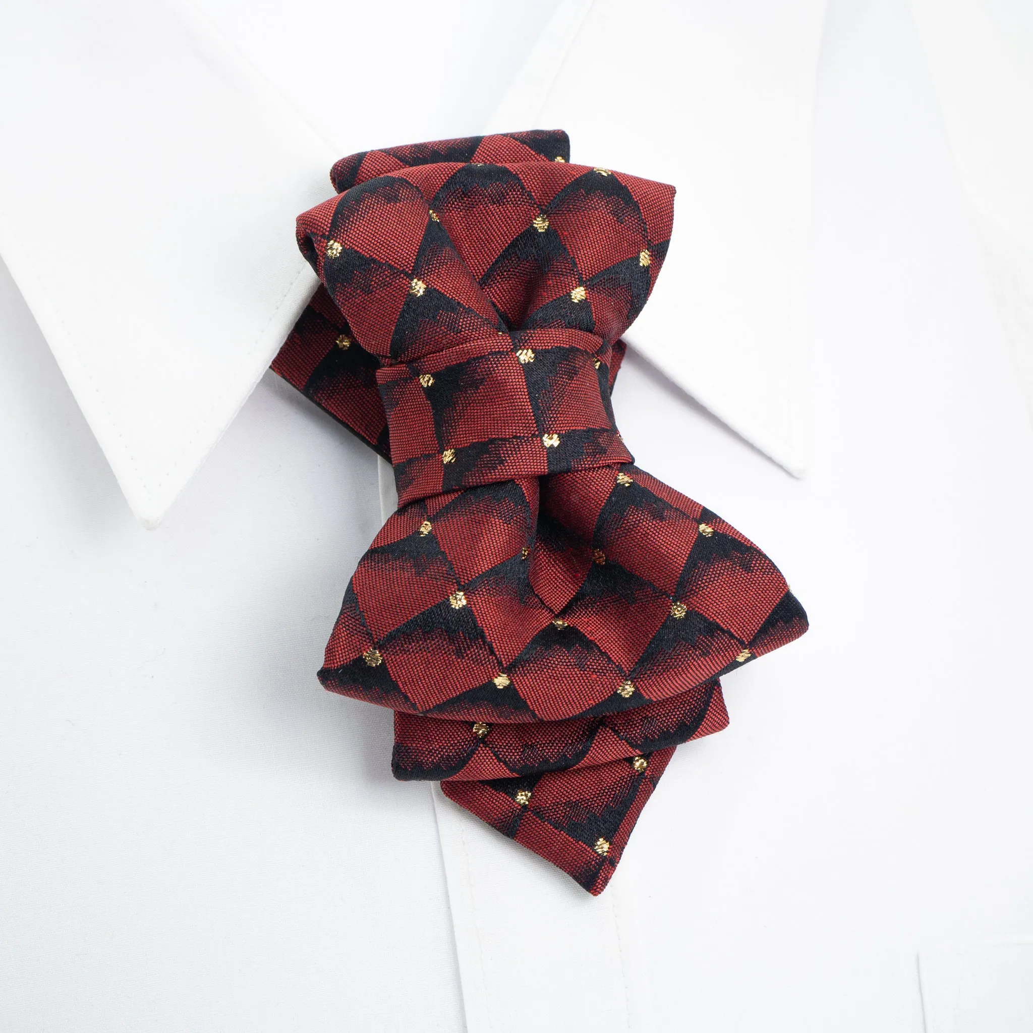 Necktie for women "BORDO DIAMOND FOR LADIES"