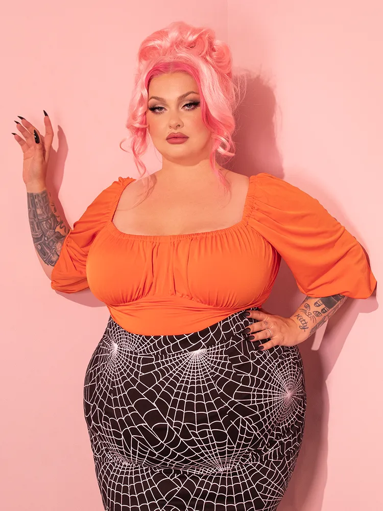 PRE-ORDER - Vacation Blouse in Pumpkin Spice - Vixen by Micheline Pitt