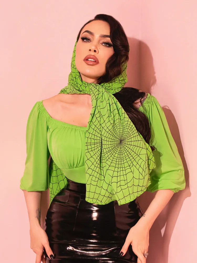 PRE-ORDER - Vacation Blouse in Slime Green - Vixen by Micheline Pitt