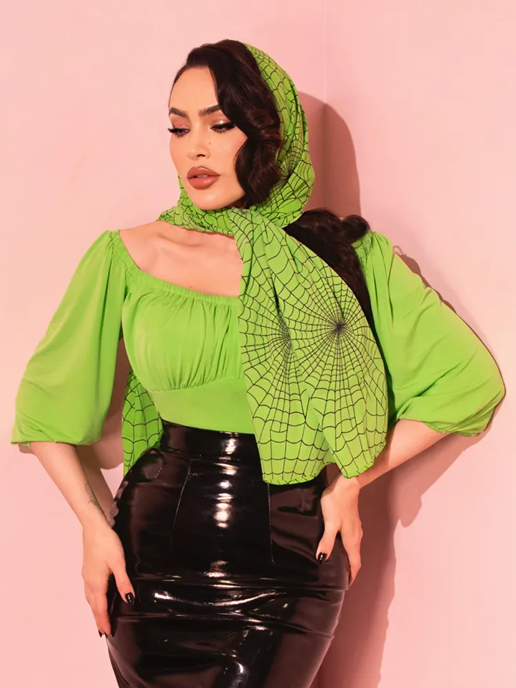 PRE-ORDER - Vacation Blouse in Slime Green - Vixen by Micheline Pitt