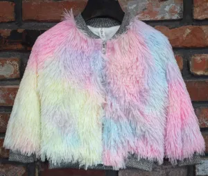 Rainbow Shaggy Coat