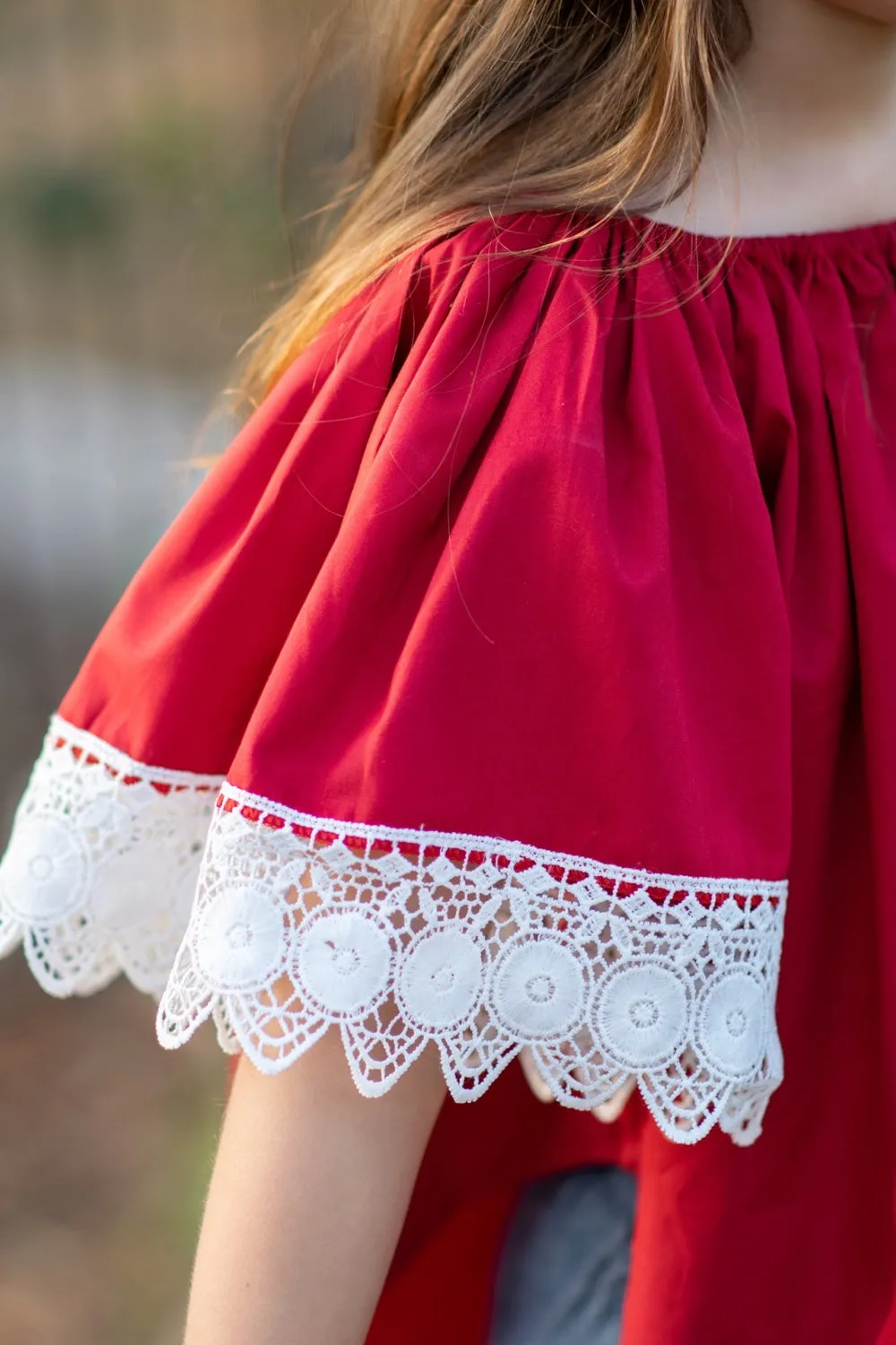 Rayne Boho Blouse | Deep Red