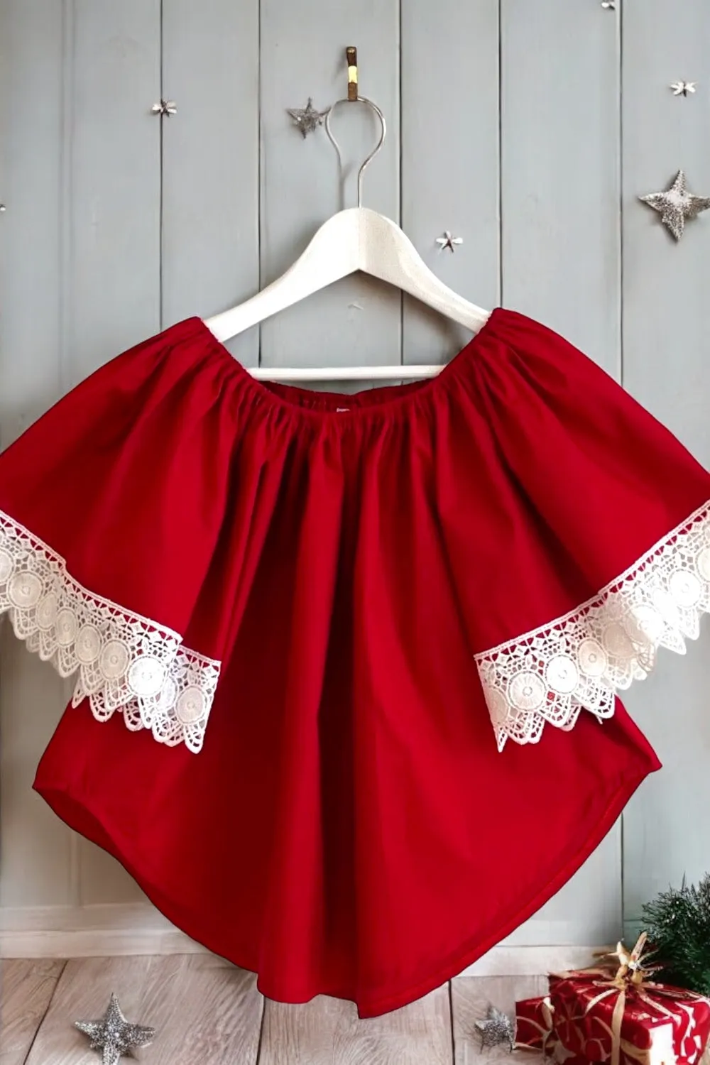 Rayne Boho Blouse | Deep Red