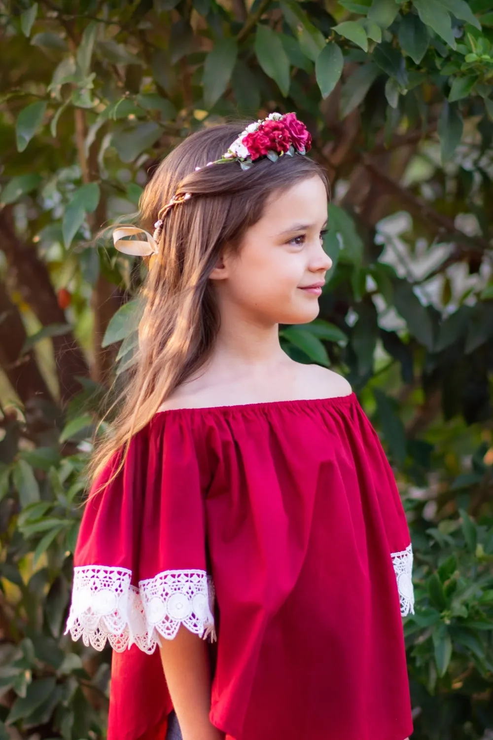 Rayne Boho Blouse | Deep Red