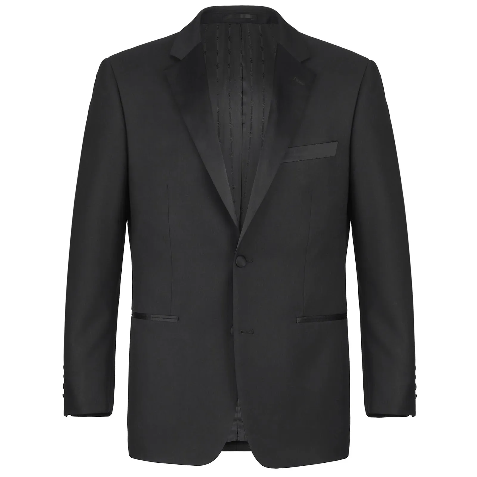 RENOIR Satin Classic Fit Notched Lapel 2-Piece Tuxedo Suit RI201-1