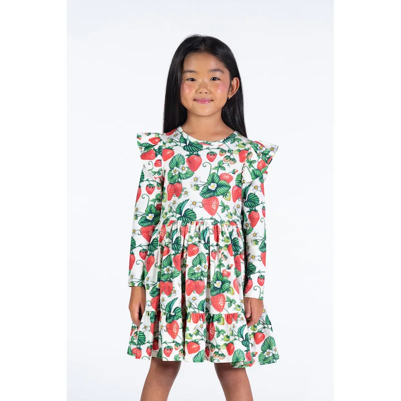 Rock Your Kid Maletto Long Sleeve Ruffle Dress