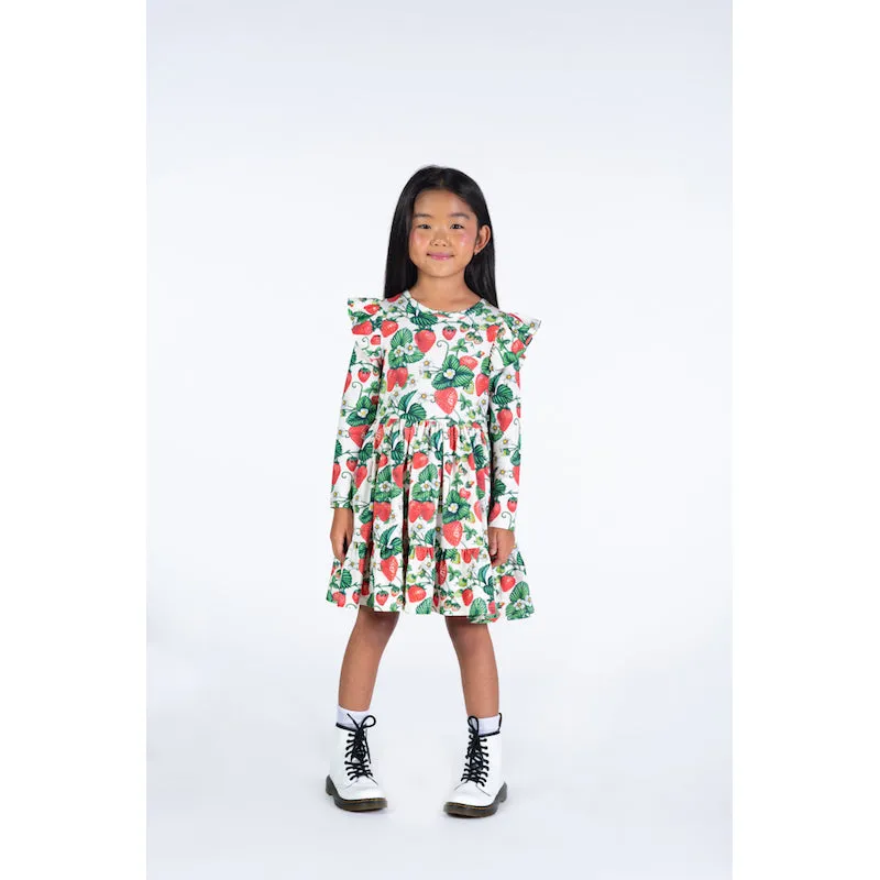 Rock Your Kid Maletto Long Sleeve Ruffle Dress