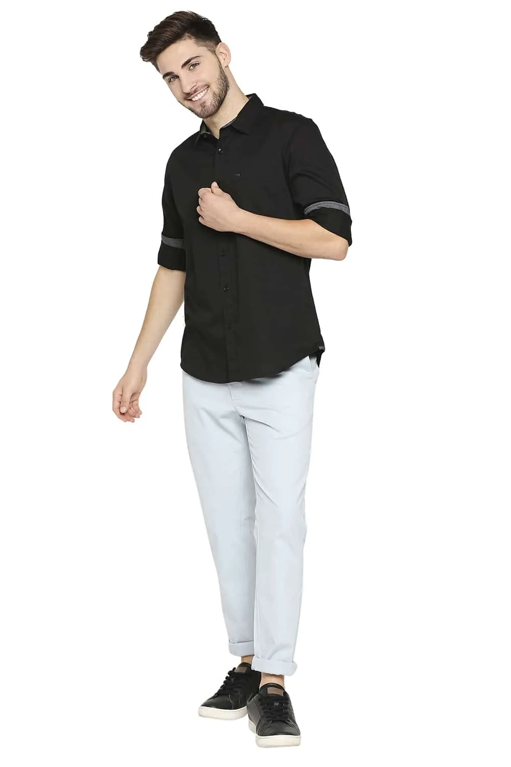 Slim Fit Broken Twill Slub Shirt