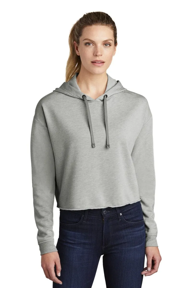 Sport-Tek LST298: Ladies PosiCharge Tri-Blend Wicking Fleece Crop Hooded Pullover