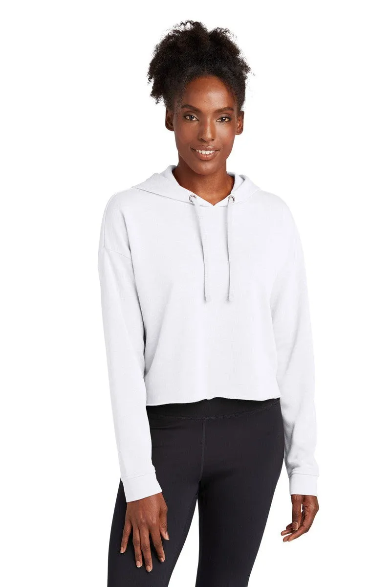 Sport-Tek LST298: Ladies PosiCharge Tri-Blend Wicking Fleece Crop Hooded Pullover