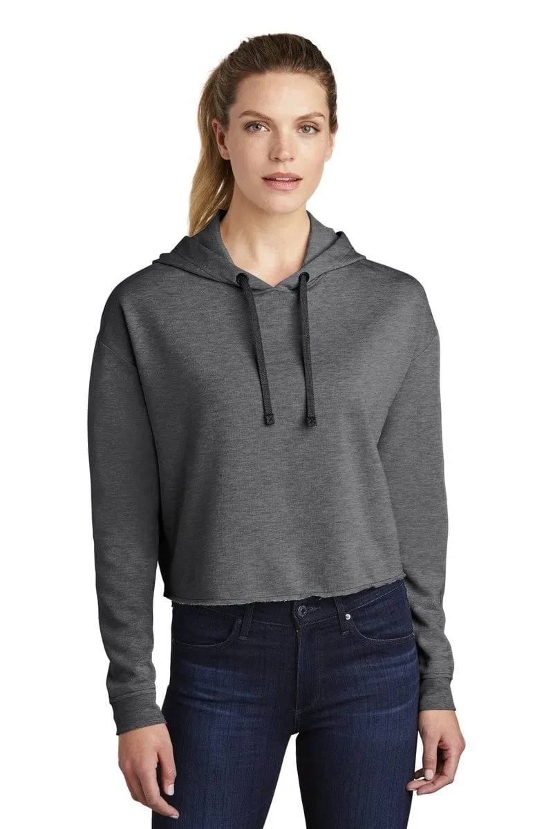 Sport-Tek LST298: Ladies PosiCharge Tri-Blend Wicking Fleece Crop Hooded Pullover